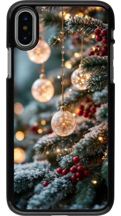 iPhone X / Xs Case Hülle - Christmas 25 Xmas Decorated Tree