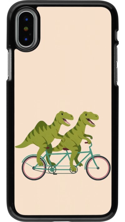 iPhone X / Xs Case Hülle - Dinosaurs on bikes 2026