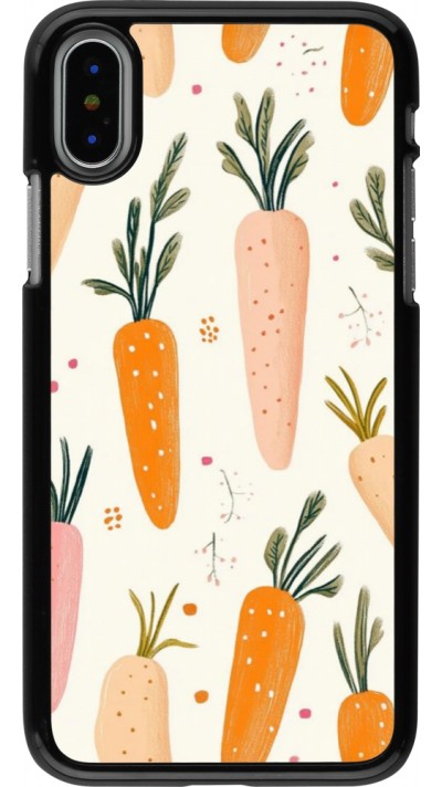 iPhone X / Xs Case Hülle - Easter 2026 Illustration carrots