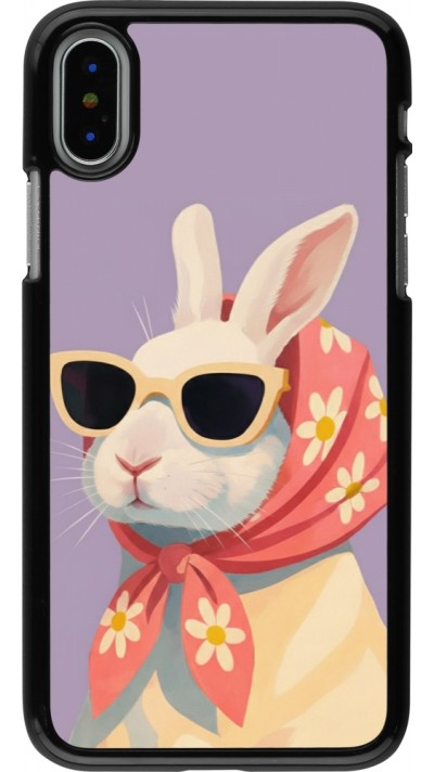iPhone X / Xs Case Hülle - Easter 2026 Rabbit with scarf