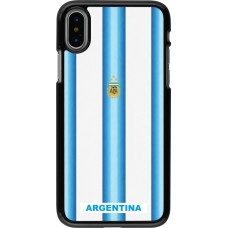 iPhone X / Xs Case Hülle - Argentinien 2026 personalisierbares Fussballtrikot