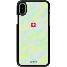 iPhone X / Xs Case Hülle - Schweiz Away 2026 personalisierbares Fussballtrikot