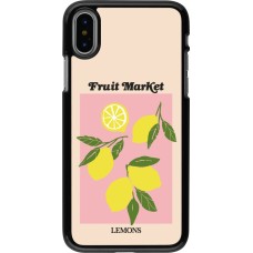 iPhone X / Xs Case Hülle - Fruit market lemons 2026