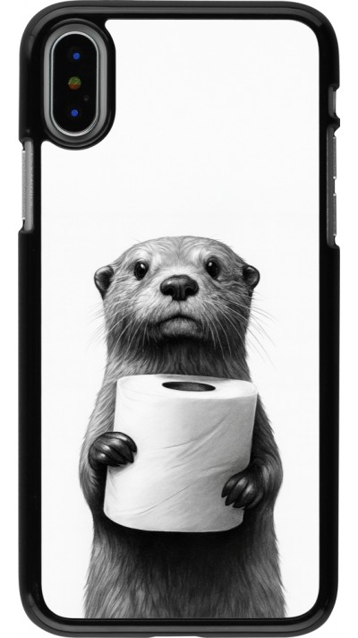 Coque iPhone X / Xs - Loutre papier de toilette