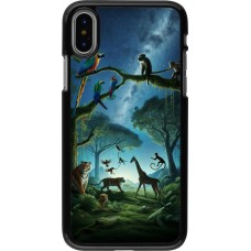 iPhone X / Xs Case Hülle - Paradies der exotischen Tiere