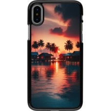 iPhone X / Xs Case Hülle - Paradies Malediven