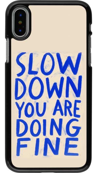 iPhone X / Xs Case Hülle - Slow down 2026