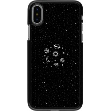 Hülle iPhone X / Xs - Space Doodle