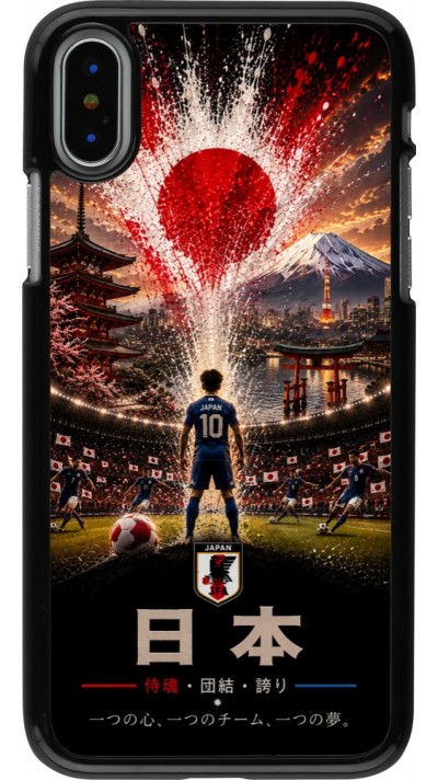 iPhone X / Xs Case Hülle - Fussball Japan splash 2026