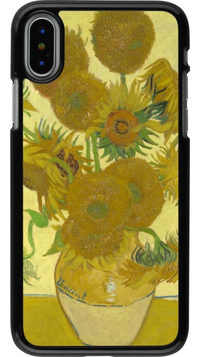 iPhone X / Xs Case Hülle - Kunstbild - Sonnenblumen  - Van Gogh