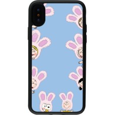 iPhone X / Xs Case Hülle - Silikon schwarz Easter 2026 Snoopy