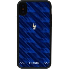 iPhone X / Xs Case Hülle - Silikon schwarz Frankreich 2026 personalisierbares Fussballtrikot