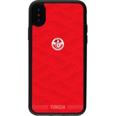 iPhone X / Xs Case Hülle - Silikon schwarz Tunesien 2026 personalisierbares Fussballtrikot