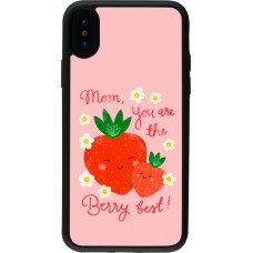 iPhone X / Xs Case Hülle - Silikon schwarz Mom 2026 Berry best