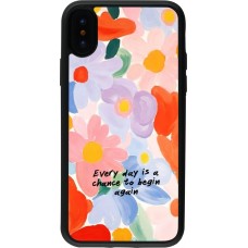 iPhone X / Xs Case Hülle - Silikon schwarz Every day is a chance 2026