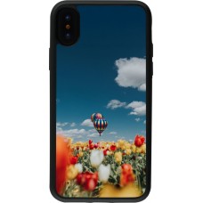 iPhone X / Xs Case Hülle - Silikon schwarz Hot air balloon 2026