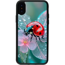 iPhone X / Xs Case Hülle - Silikon schwarz Ladybird in bloom 2026