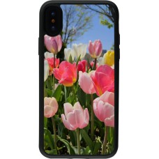 iPhone X / Xs Case Hülle - Silikon schwarz Tulips 2026