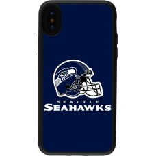 iPhone X / Xs Case Hülle - Silikon schwarz Super Bowl 26 Seattle 3