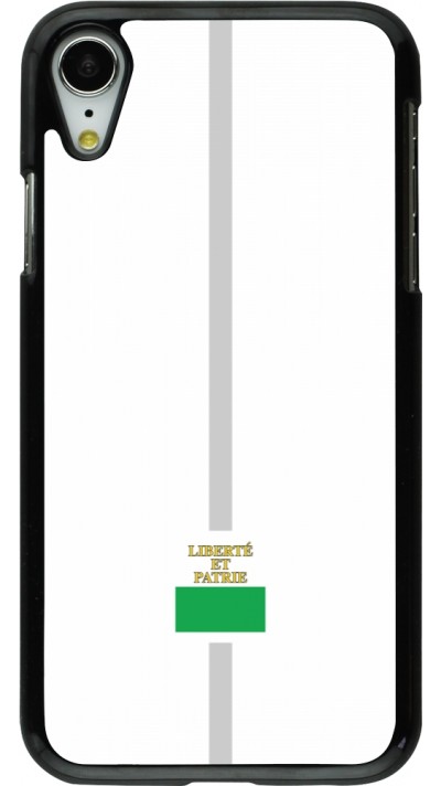 Coque iPhone XR - Canton VD blanc