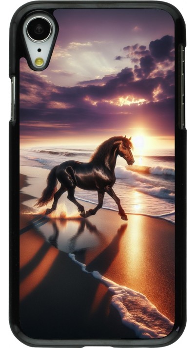 iPhone XR Case Hülle - Pferd majestätisch Strand