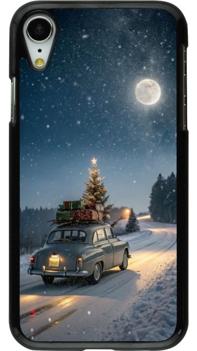 iPhone XR Case Hülle - Christmas 25 Car with Tree Xmas