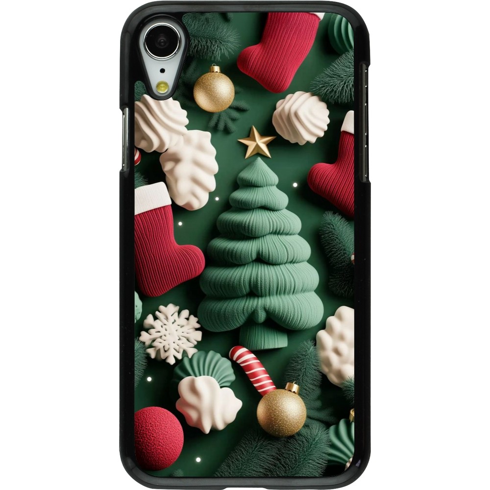 iPhone XR Case Hülle - Christmas 25 Christmas textiles