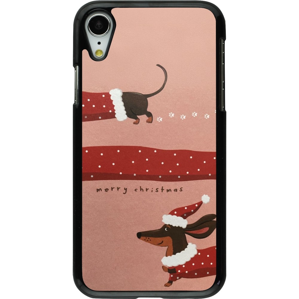 iPhone XR Case Hülle - Christmas 25 Teckel Merry Xmas