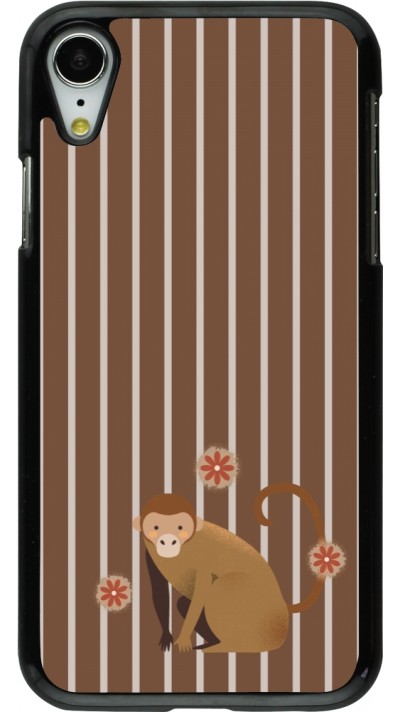 Coque iPhone XR - Monkey with stripes Coque iPhone XR - Monkey with stripes