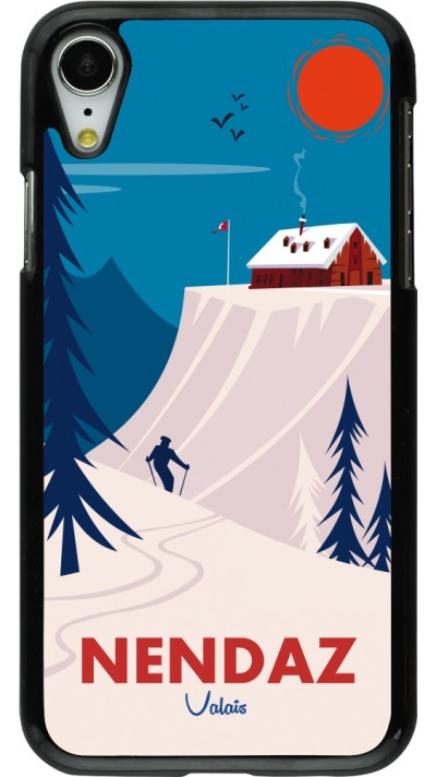iPhone XR Case Hülle - Nendaz Cabane Ski