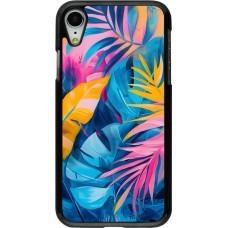 iPhone XR Case Hülle - Palms Blue
