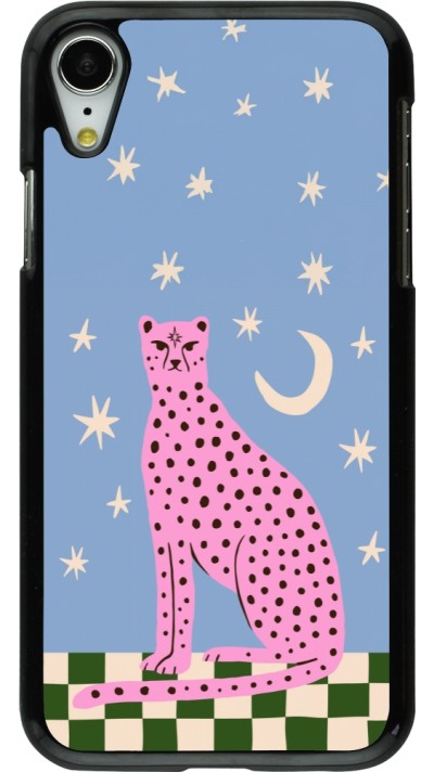 iPhone XR Case Hülle - Pink leopard with stars 2026