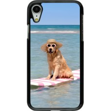 iPhone XR Case Hülle - Summer Dog on Paddle