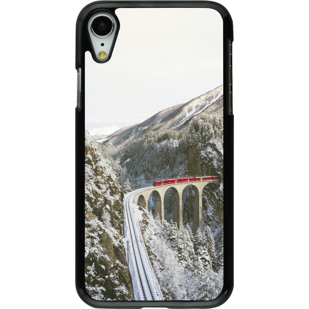 iPhone XR Case Hülle - Winter 25 Winter polar express