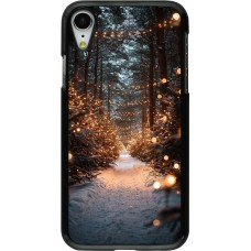 iPhone XR Case Hülle - Winter 25 Winter snowy road