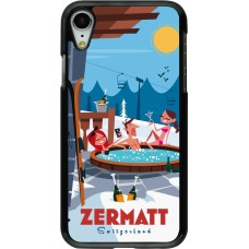 iPhone XR Case Hülle - Zermatt Mountain Jacuzzi