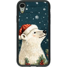 iPhone XR Case Hülle - Silikon schwarz Christmas 25 Bear