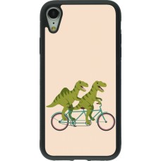 iPhone XR Case Hülle - Silikon schwarz Dinosaurs on bikes 2026