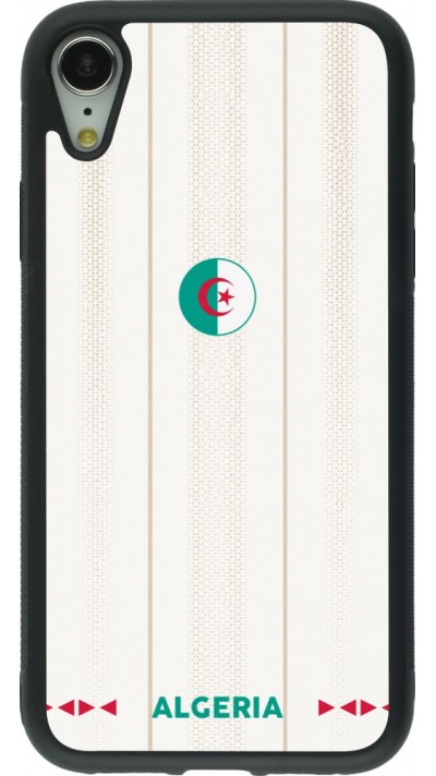iPhone XR Case Hülle - Silikon schwarz Algerien 2026 personalisierbares Fussballtrikot