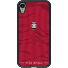 iPhone XR Case Hülle - Silikon schwarz Südkorea 2026 personalisierbares Fussballtrikot