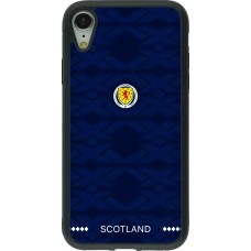 iPhone XR Case Hülle - Silikon schwarz Schottland 2026 personalisierbares Fussballtrikot