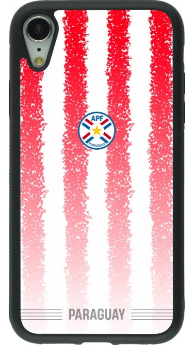 iPhone XR Case Hülle - Silikon schwarz Paraguay 2026 personalisierbares Fussballtrikot