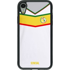 iPhone XR Case Hülle - Silikon schwarz Senegal 2022 personalisierbares Fußballtrikot