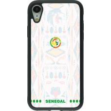 iPhone XR Case Hülle - Silikon schwarz Senegal 2026 personalisierbares Fussballtrikot