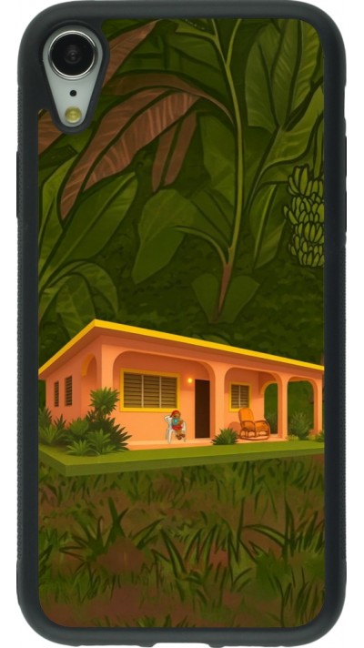 iPhone XR Case Hülle - Silikon schwarz Benitos house DTMF