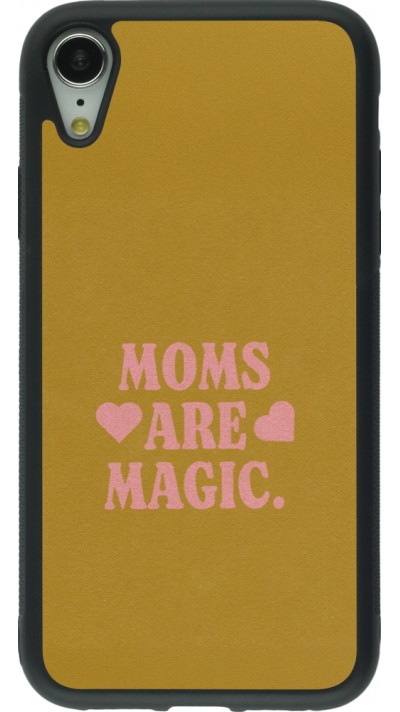 iPhone XR Case Hülle - Silikon schwarz Mom 2026 Are Magic