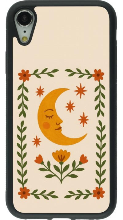 iPhone XR Case Hülle - Silikon schwarz Half moon stamp 2026