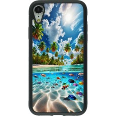 iPhone XR Case Hülle - Silikon schwarz Strandparadies