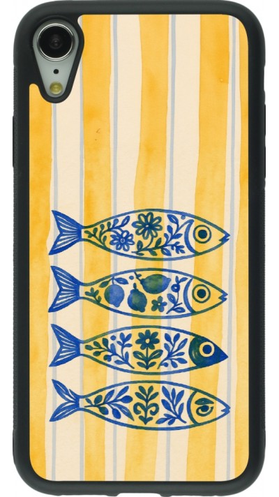 iPhone XR Case Hülle - Silikon schwarz Portuguese fish 2026