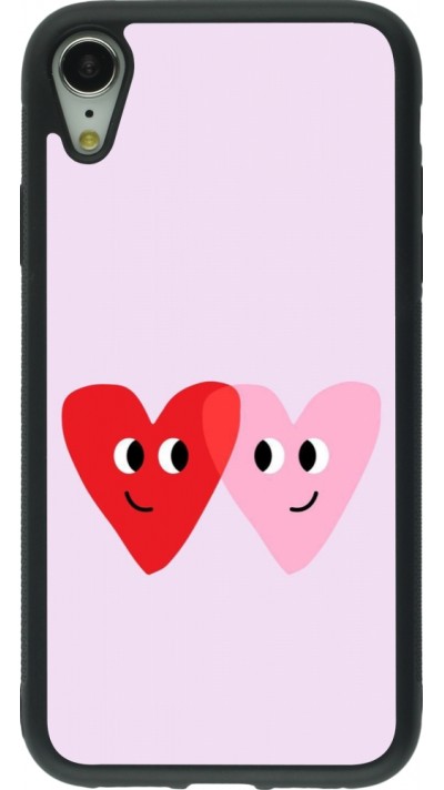 iPhone XR Case Hülle - Silikon schwarz Saint Valentines Day 26 Heart